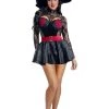Starline Red Skeleton Witch Costume Sexy Halloween Costumes