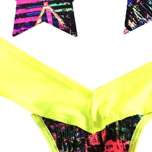 NevaNude Sporty California Love Nipple Pasties And Thong Panty Lingerie