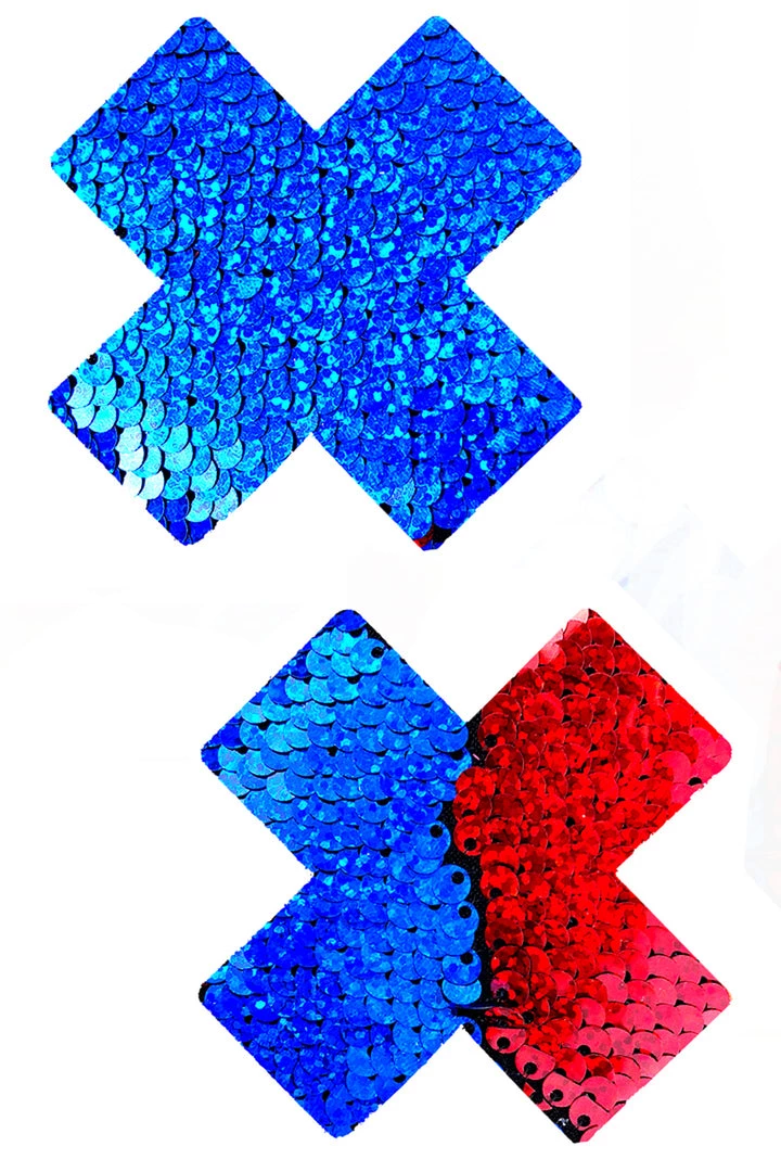 NevaNude American Spirit Flip Sequin X Pasties 1 NevaNude American Spirit Flip Sequin X Pasties
