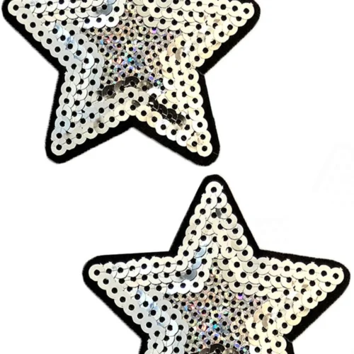 NevaNude Super Star Silver Sequin Pasties