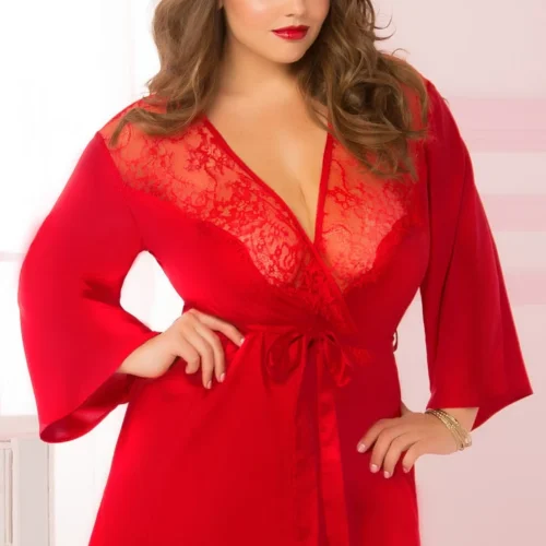 Seven Till Midnight Plus Size Romantic Eyelash Lace Robe 9 Seven Till Midnight Plus Size Romantic Eyelash Lace Robe