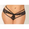 Seven Till Midnight Plus Size Lacey Crotchless Panty Plus Size Panties