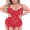 Seven Till Midnight Plus Size Queen Of Hearts Garter Chemise Plus Size Lingerie