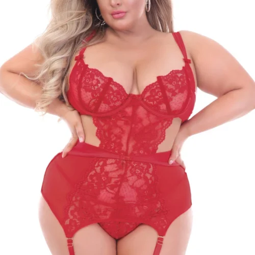 Seven Till Midnight Plus Size Queen Of Hearts Garter Chemise Plus Size Lingerie 5 Seven Till Midnight Plus Size Queen Of Hearts Garter Chemise Plus Size Lingerie