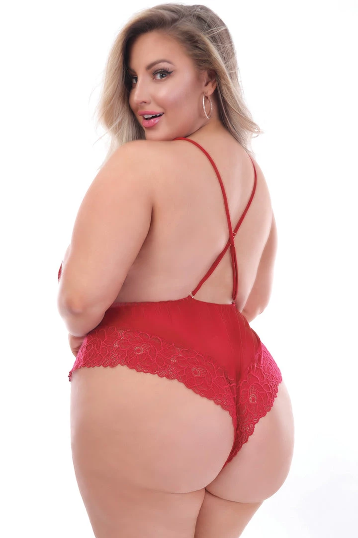 Seven Till Midnight Plus Size Delicate Play Romper 4 Seven Till Midnight Plus Size Delicate Play Romper