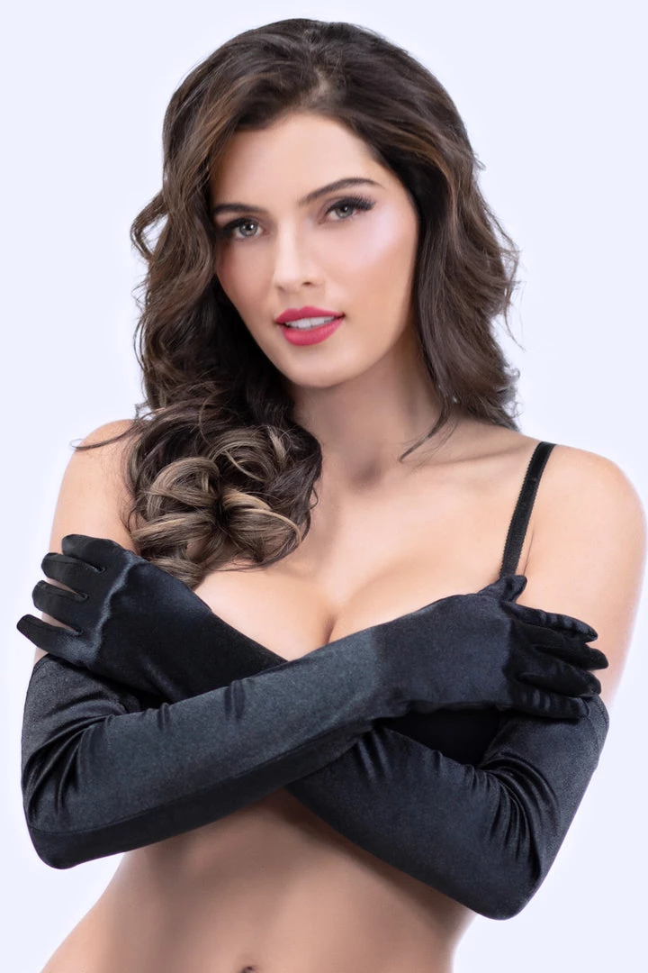 Seven Till Midnight Satin Opera Gloves Accessories 3 Seven Till Midnight Satin Opera Gloves Accessories