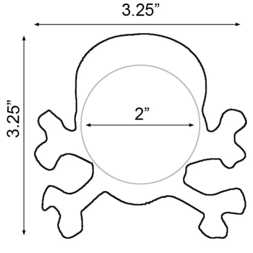 GE Apparel Rainbow Skull Nipple Pasties