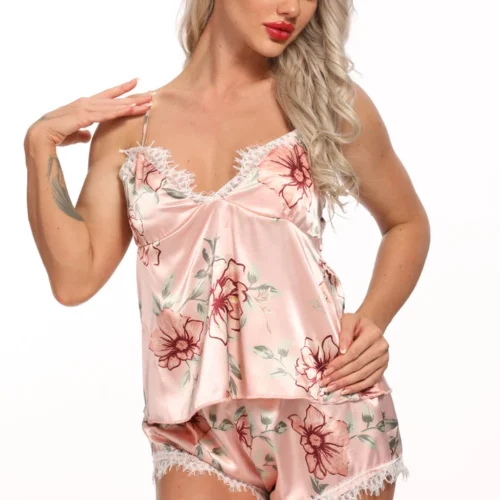 3WISHES Lingerie Flirty Floral Sleep Set