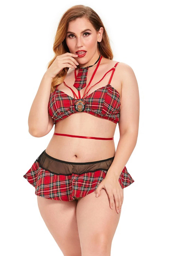 3WISHES Plus Size School Hottie Lingerie Set Plus Size Lingerie 4 3WISHES Plus Size School Hottie Lingerie Set Plus Size Lingerie