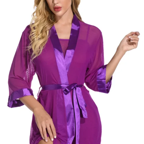 3WISHES Royal Robe Set Lingerie