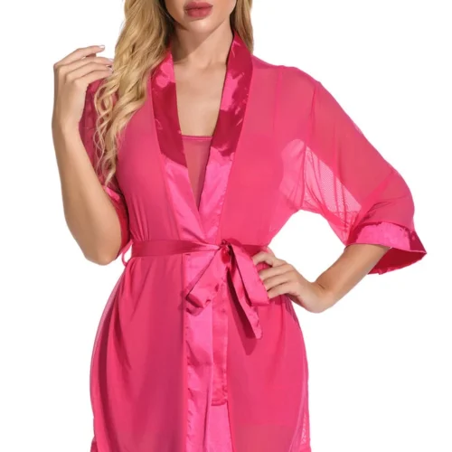 3WISHES Royal Robe Set Lingerie