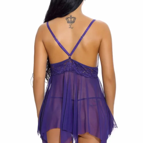 3WISHES Mesh And Lace Handkerchief Babydoll Lingerie 13 3WISHES Mesh And Lace Handkerchief Babydoll Lingerie