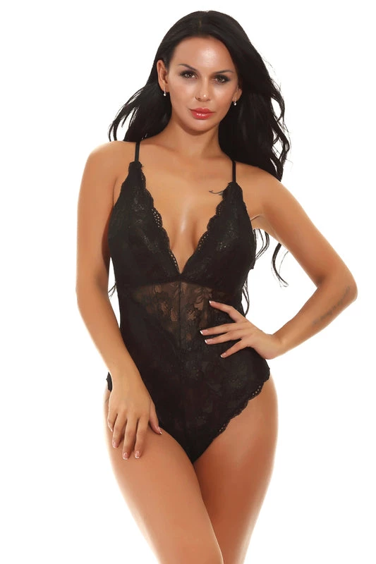 3WISHES Lingerie Lacy V-Cut Teddy 20 3WISHES Lingerie Lacy V-Cut Teddy