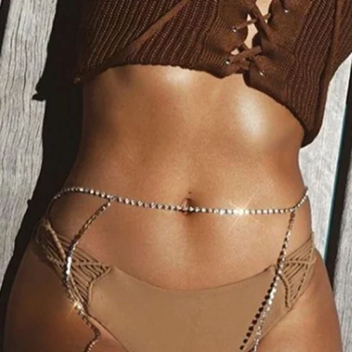 3WISHES Rhinestone Garterbelt