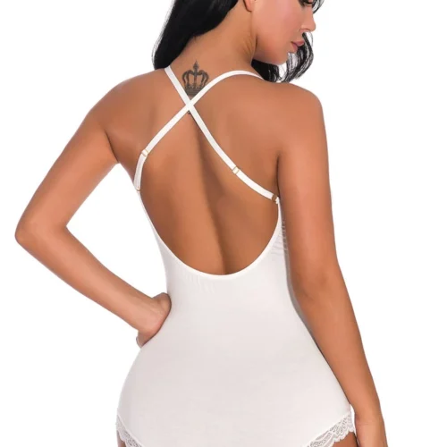 3WISHES Racy Retro Lace Teddy