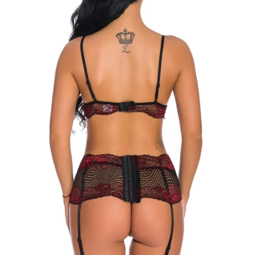 3WISHES Cutesy Contrast Lace Bra Set Bra Sets 21 3WISHES Cutesy Contrast Lace Bra Set Bra Sets