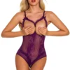 3WISHES Cupless Cutie Teddy Lingerie