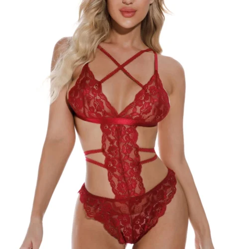 3WISHES Multi Strap Lace Lingerie Teddy 9 3WISHES Multi Strap Lace Lingerie Teddy