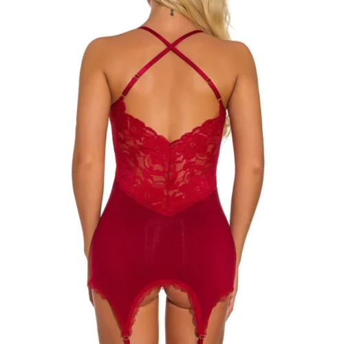 3WISHES Ga Ga Gorgeous Garter Chemise Chemise Lingerie 7 3WISHES Ga Ga Gorgeous Garter Chemise Chemise Lingerie