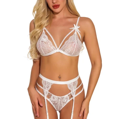 3WISHES Something Strappy Garter Set