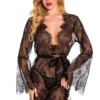 3WISHES Romantic Eyelash Lace Chemise Lingerie