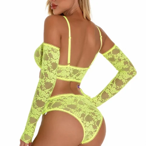 3WISHES Lingerie In Your Arms Lacy Bra Set