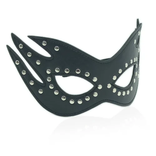 3WISHES Faux Leather Cat Eye Mask Accessories