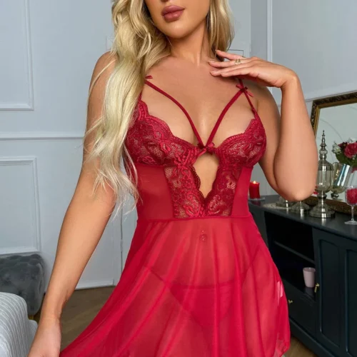 3WISHES Lingerie Moody Nights Babydoll