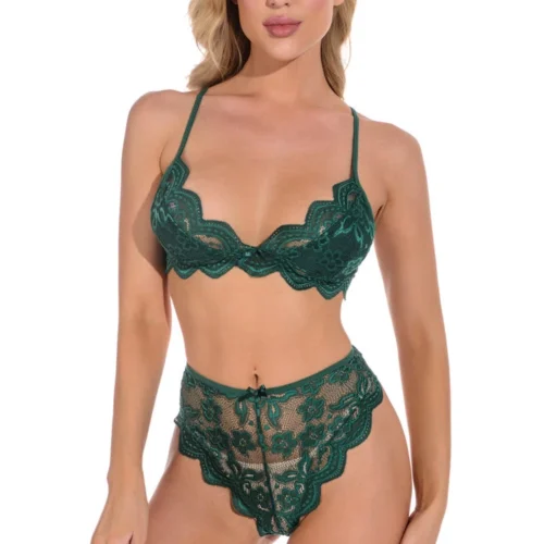 3WISHES Lingerie Lucky Lace Demi Bra And Panty 20 3WISHES Lingerie Lucky Lace Demi Bra And Panty