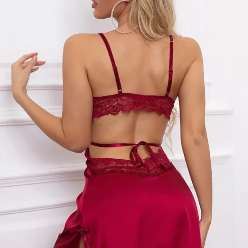 3WISHES Slinky Satin Chemise