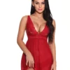 3WISHES Sheer Romance Babydoll Lingerie