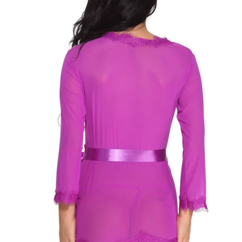 3WISHES Lingerie Magic In Mesh Robe