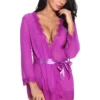 3WISHES Lingerie Magic In Mesh Robe