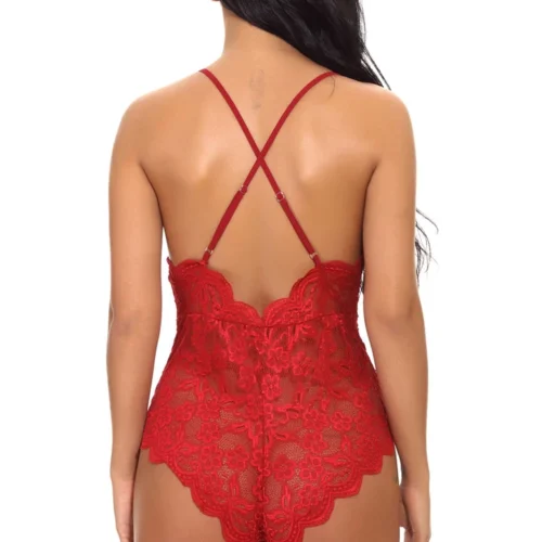 3WISHES Floral Scalloped Teddy