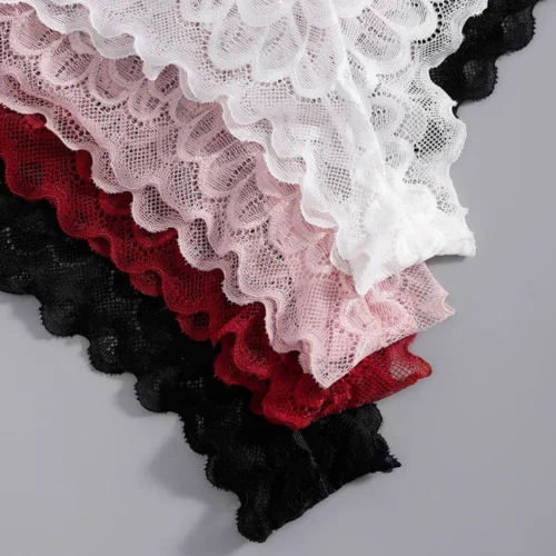 3WISHES Plus Size Lace Thong Pack