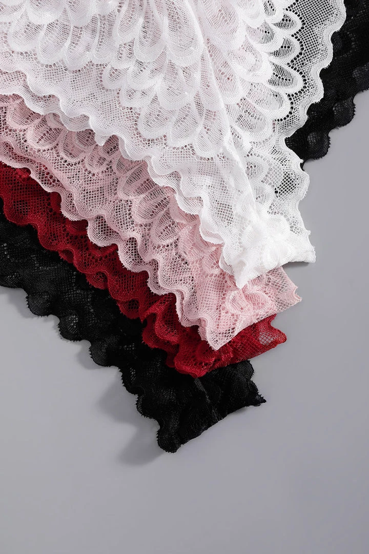 3WISHES Plus Size Lace Thong Pack 2 3WISHES Plus Size Lace Thong Pack