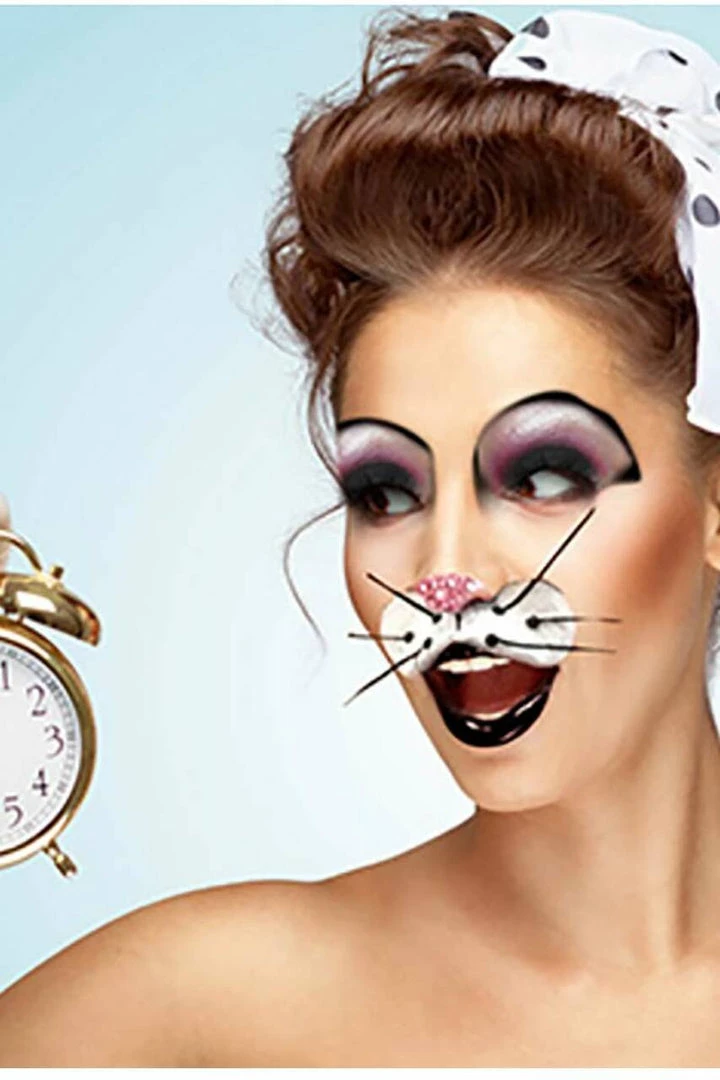 Xotic Eyes & Body Art Rabbit Face Stick On Face Mask 2 Xotic Eyes & Body Art Rabbit Face Stick On Face Mask