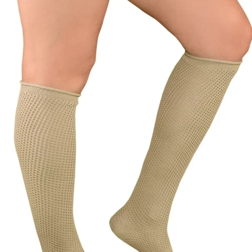 LO Brands Tan Dance Style Textured Leg Warmers Hosiery