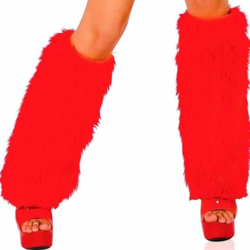 Roma Costume Sexy Fur Boot Covers Music Festival Wear
