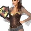 Leg Avenue Barbarian Bustier Costume Top Sexy Halloween Costumes