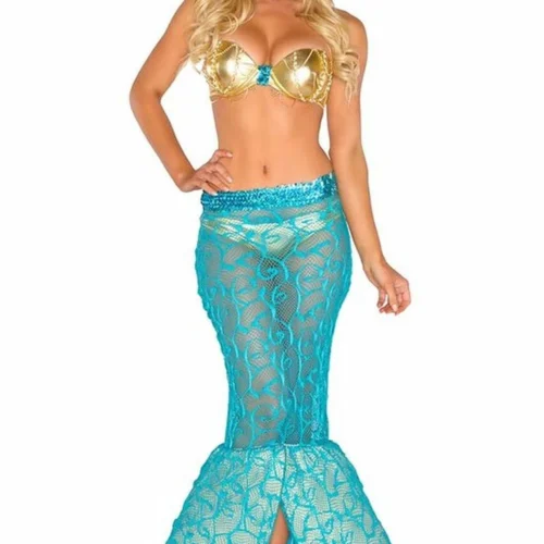 3WISHES Sexy Halloween Costumes Vixen Of The Sea Mermaid Costume