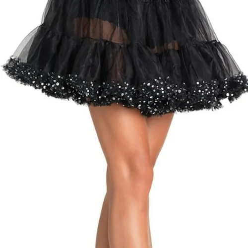 Leg Avenue Sequin Trimmed Petticoat