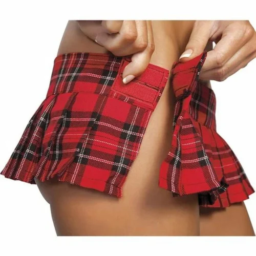 Roma Costume Pleated Plaid Schoolgirl Skirt