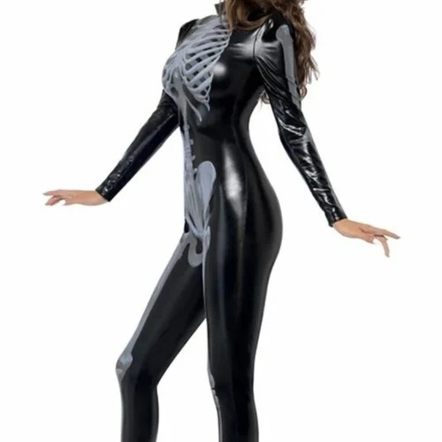 Fever Skeleton Catsuit Costume Sexy Halloween Costumes