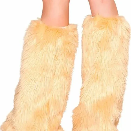 Roma Costume Sexy Fur Boot Covers Music Festival Wear