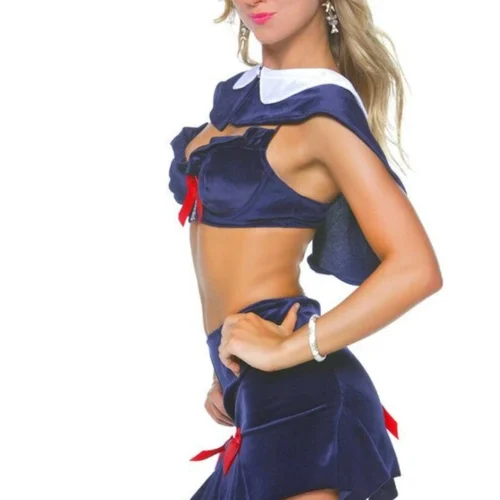 3WISHES Sexy School Costumes Parisian Schoolgirl Halloween Costume