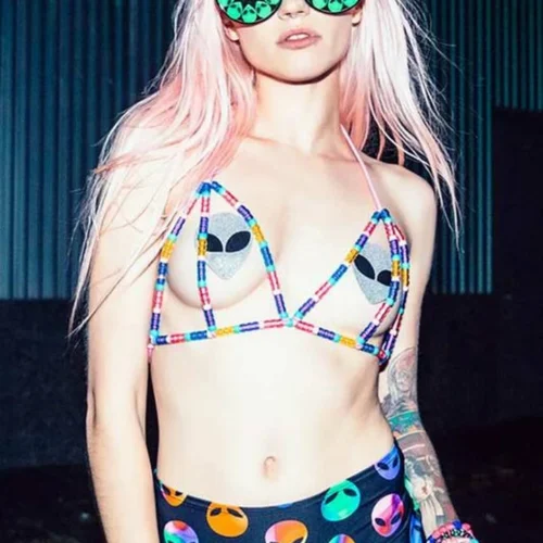 PASTEASE Brand Pasties Glitter Alien Pasties