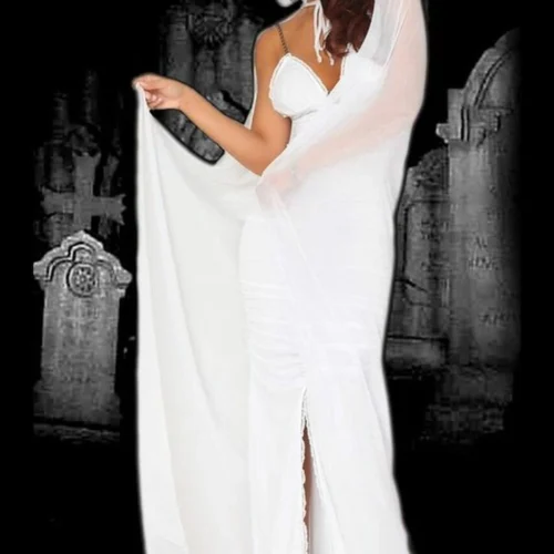 3WISHES Sexy Halloween Spirit Ghost Costume