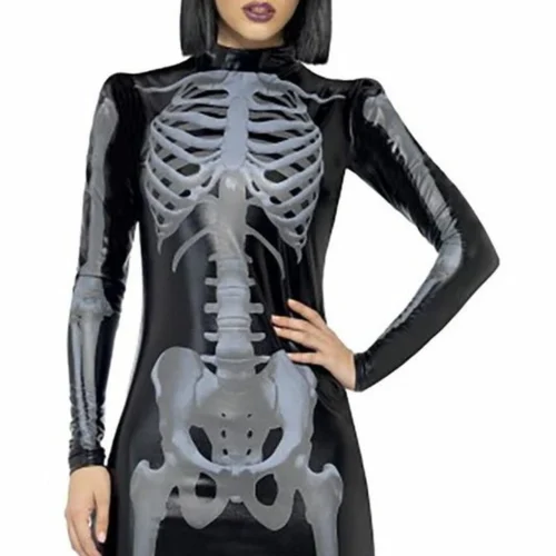 Fever Skeleton Print Costume Sexy Halloween Costumes