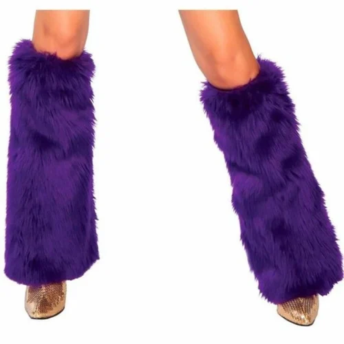 Roma Costume Sexy Fur Boot Covers Music Festival Wear